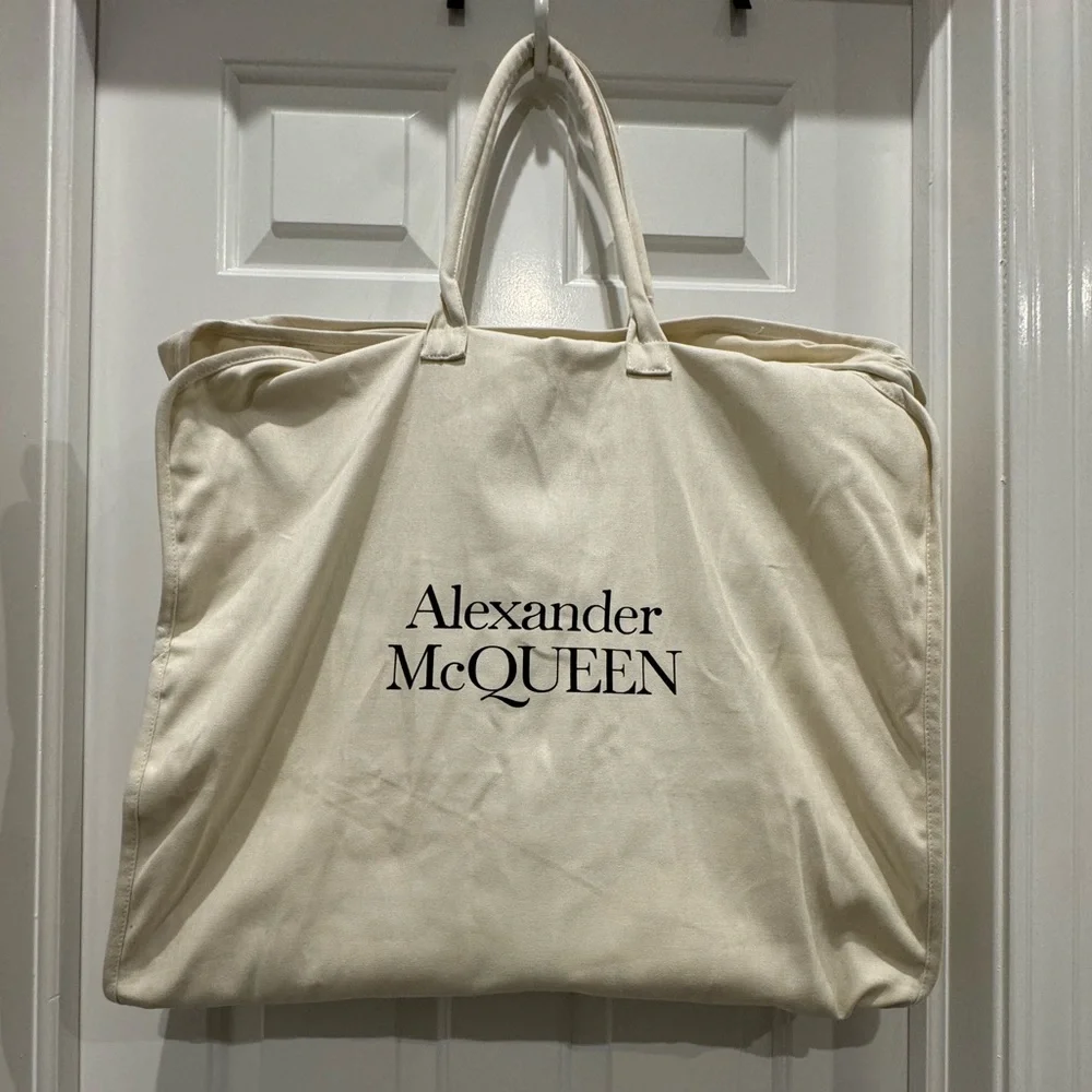 Alexander McQueen Canvas Garment Bag LONG WEDDING Dustproof TRAVEL